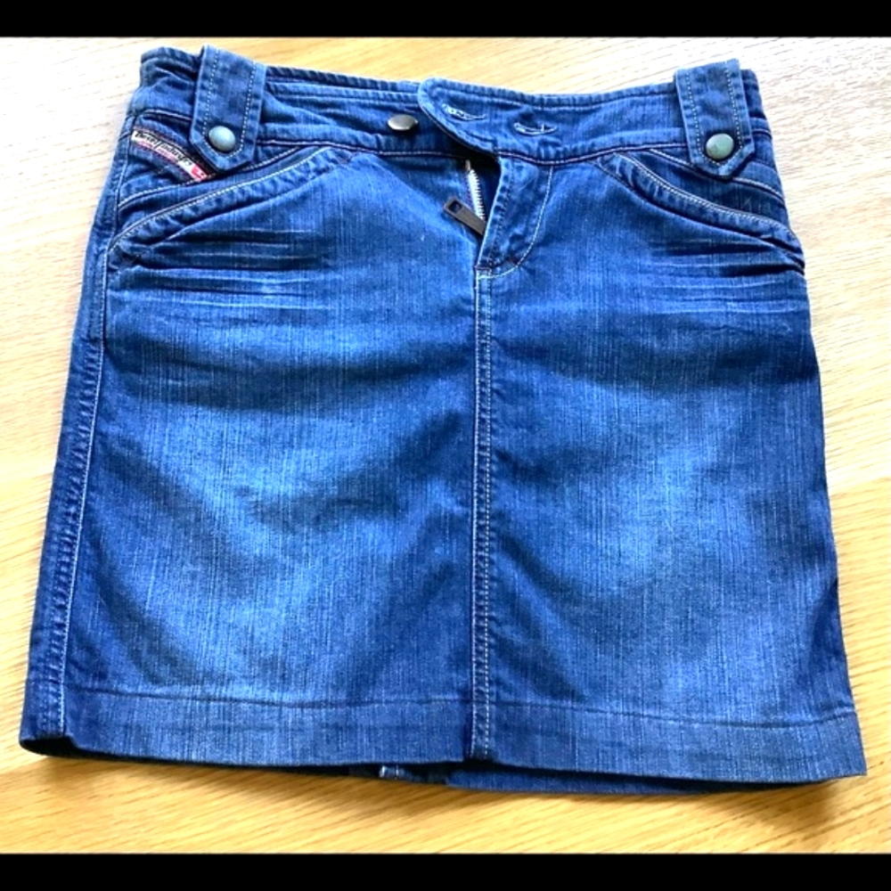 Rare Diesel Flap Pocket Jean Skirt